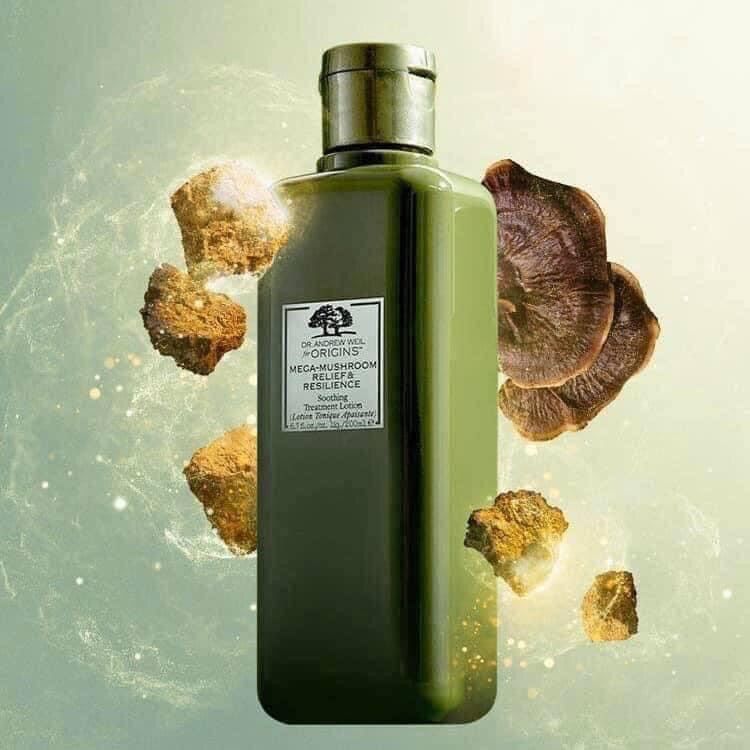  Toner Nấm Linh Chi Cao Cấp Origins Dr. Andrew Weil Mega-Mushroom Soothing Treatment Lotion 200ml (08.2024) 