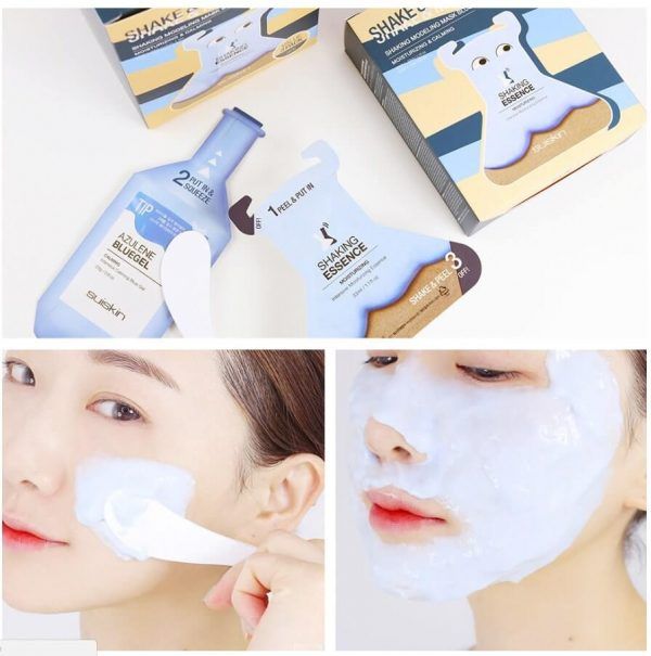 Mặt nạ cao su dưỡng ẩm, làm dịu và làm trắng da Suiskin Shaking Modeling Mask (33ml)