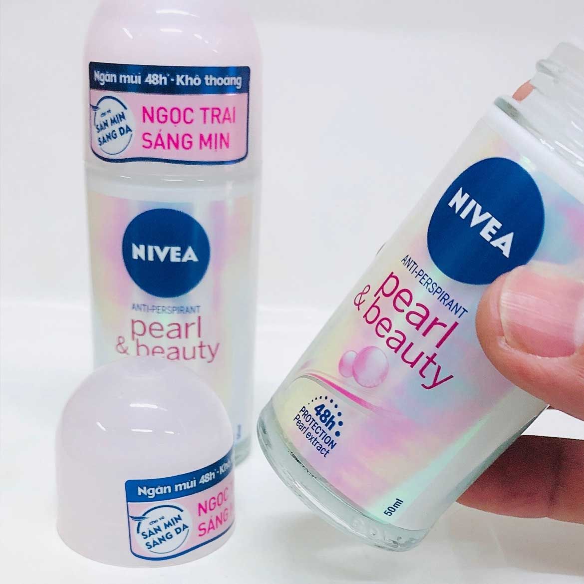 Lăn Ngăn Mùi NIVEA Pearl & Beauty Roll on Ngọc Trai Quyến Rũ (50ml)