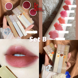  Set 3 Son Kem Lì Herorange Vuông Gấu Xanh Mùa Đông Winter Matte Lip Glaze Nội Địa Trung 