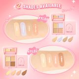  Bảng Che Khuyết Điểm Triệt Sắc 4 ô PINKFLASH Double Fit Concealer 