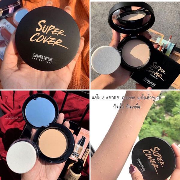 Phấn Phủ Sivanna Colors Super Cover Highest Wear Pact HF201
