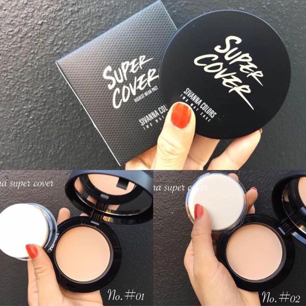 Phấn Phủ Sivanna Colors Super Cover Highest Wear Pact HF201
