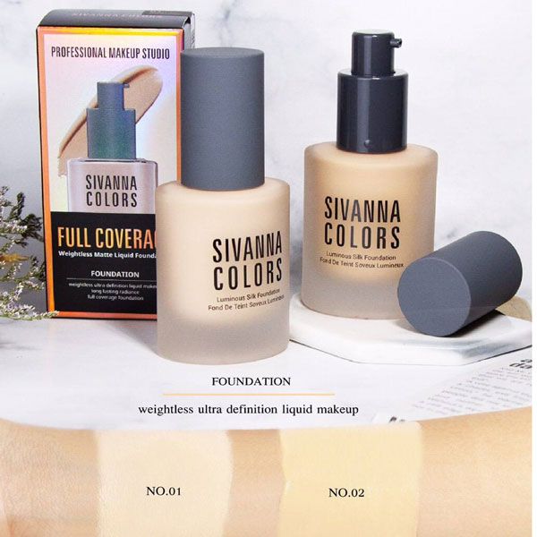 Kem Nền Sivanna Colors Full Coverage Weightless Matte Liquid Foudation HF5028