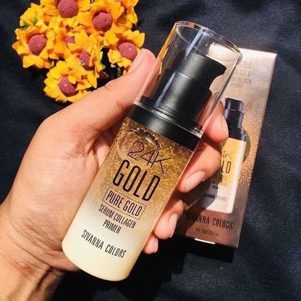 Kem Lót Sivanna Colors 24K Gold Pure Gold Serum Collagen Primer HF6013