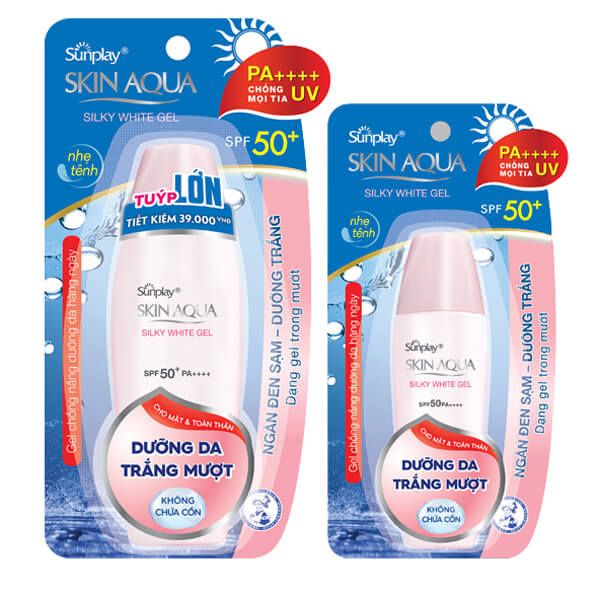 Gel Chống Nắng Dưỡng Da Trắng Mịn Sunplay Skin Aqua Silky White Gel SPF50+, PA++++ 70g (không tích điểm)
