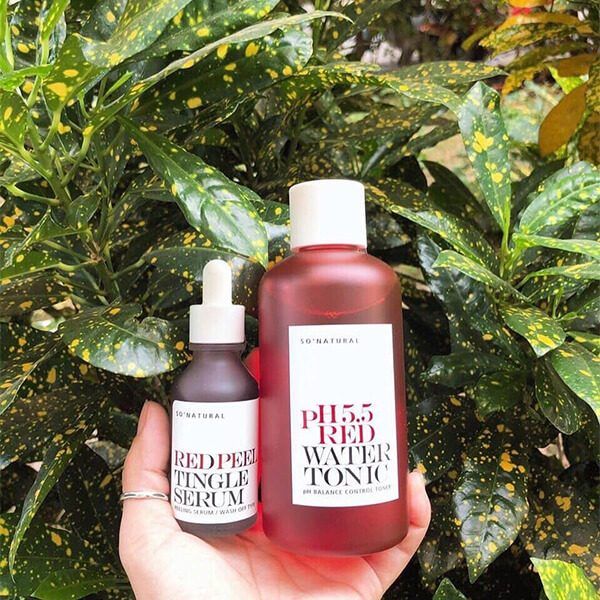 Nước Hoa Hồng Red Peel So Natural pH 5.5 Red Water Tonic