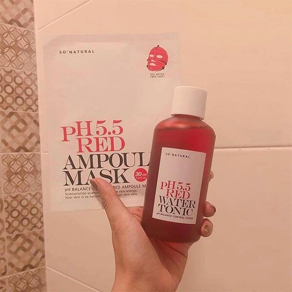 Nước Hoa Hồng Red Peel So Natural pH 5.5 Red Water Tonic