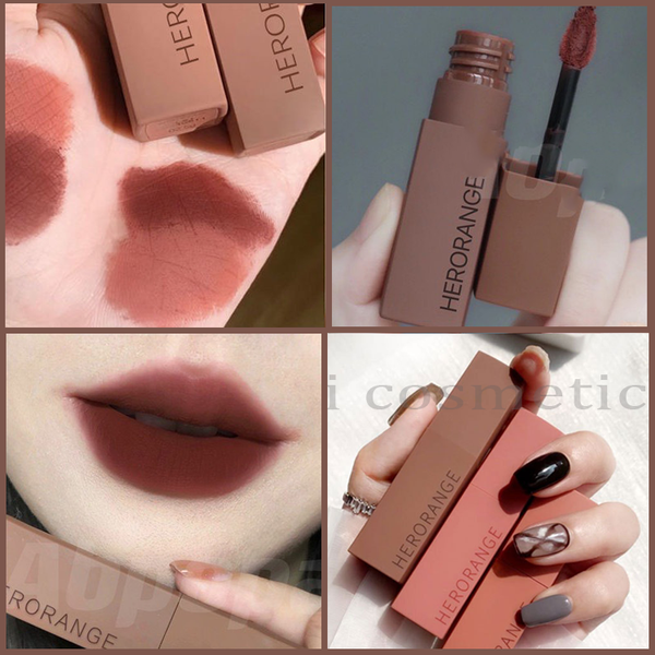  Son Kem Lì Vỏ Vuông HERORANGE Matte Lip Color 