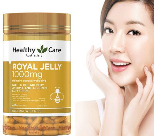  Sữa Ong Chúa HEALTHY CARE ÚC Royal Jelly 1000mg - 365 viên 