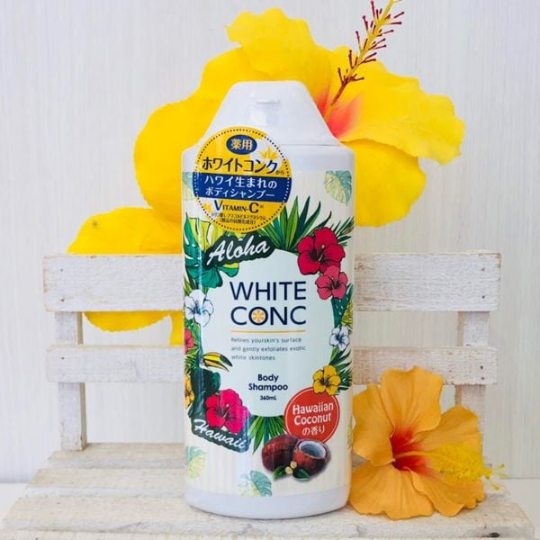 Sữa Tắm Trắng Nhật Bản White Conc Body Shampoo 360ml (Hawaiian Coconut)
