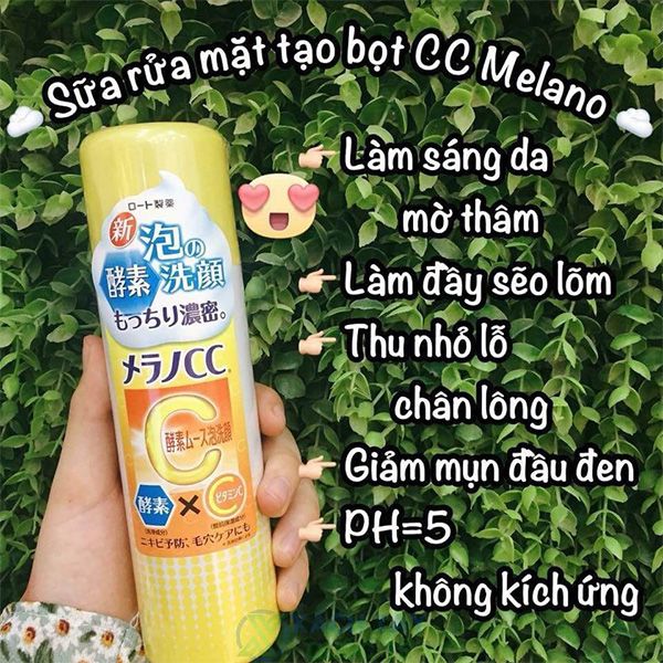 Sữa Rửa Mặt Tạo Bọt Melano CC Foaming Wash (150g)