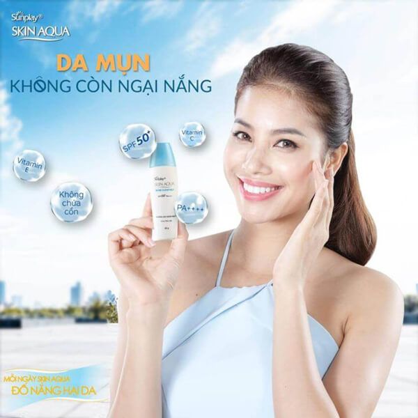 Sữa Chống Nắng Dưỡng Da Ngừa Mụn Sunplay Skin Aqua Acne Clear Milk SPF50+, PA++++ (không tích điểm)