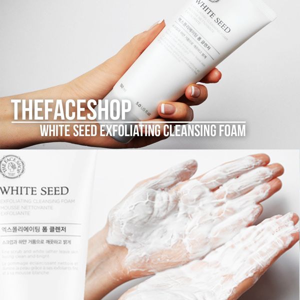  Sữa rửa mặt The Face Shop White Seed Exfoliating Cleansing Foam 