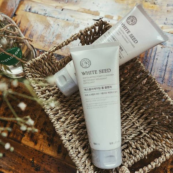 Sữa rửa mặt The Face Shop White Seed Exfoliating Cleansing Foam