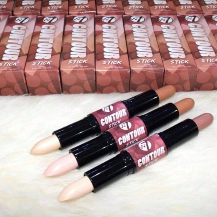 Tạo Khối 2 Đầu Sáng Tối Dạng Thỏi W7 Highlight And Contour Stick