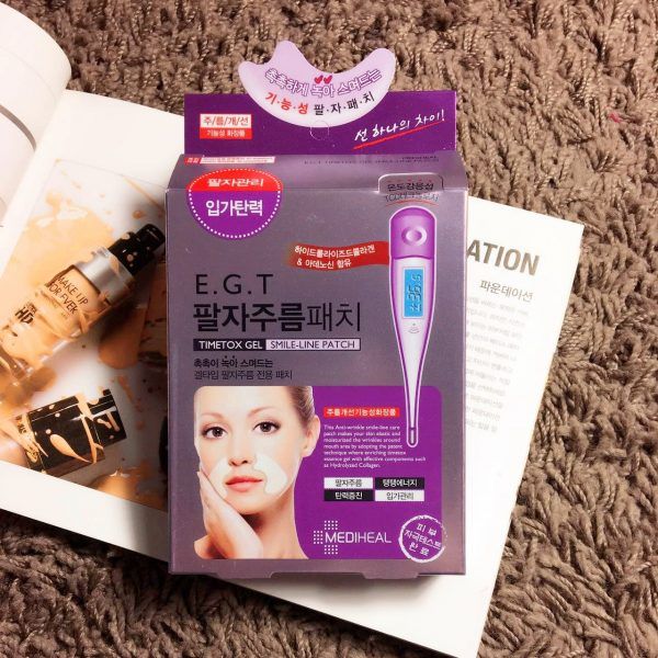Mặt Nạ Chống Nhăn Cho Vùng Khóe Môi Mediheal E.G.T Timetox Gel Smile-Line Patch
