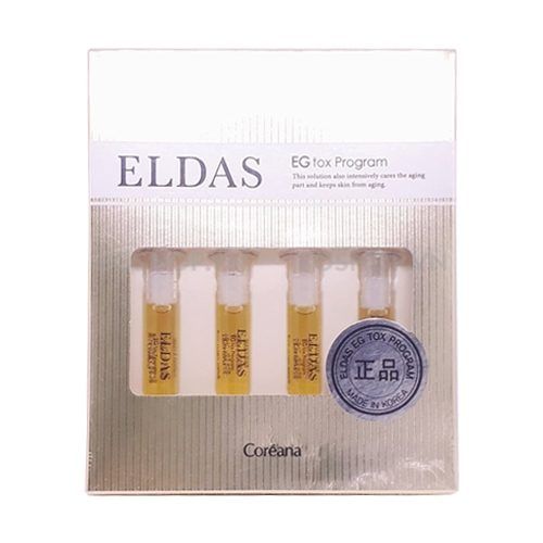  Hộp 4 Ống Tế Bào Gốc Tái Tạo Căng Bóng Da Eldas EG Tox Program Coreana (2ml x 4) 