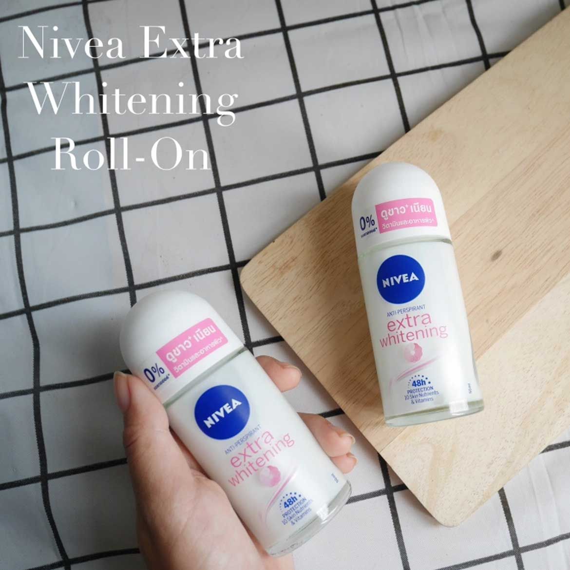 Lăn Ngăn Mùi NIVEA Extra Whitening Roll on Trắng Mịn (50ml)
