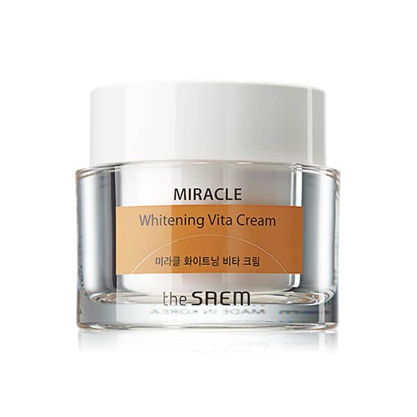 Kem Dưỡng Da Trắng Sáng The Saem Miracle Whitening Vita Cream 50ml
