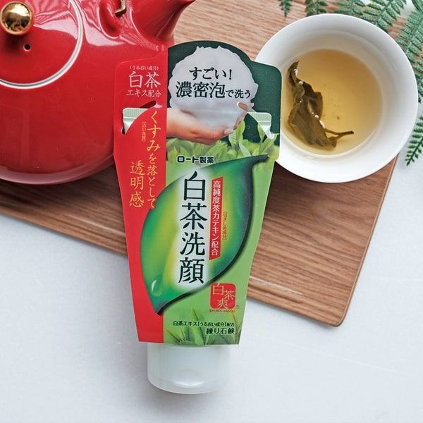 Sữa rửa mặt Trà xanh Nhật Bản ROHTO Shirochasou Green Tea Foam 120g