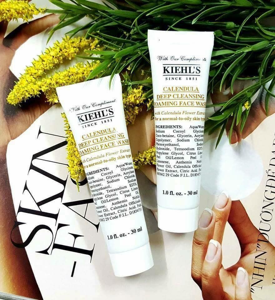 Sữa rửa mặt hoa cúc Kiehl's Calendula Deep Cleansing Foaming Face Wash 30ml