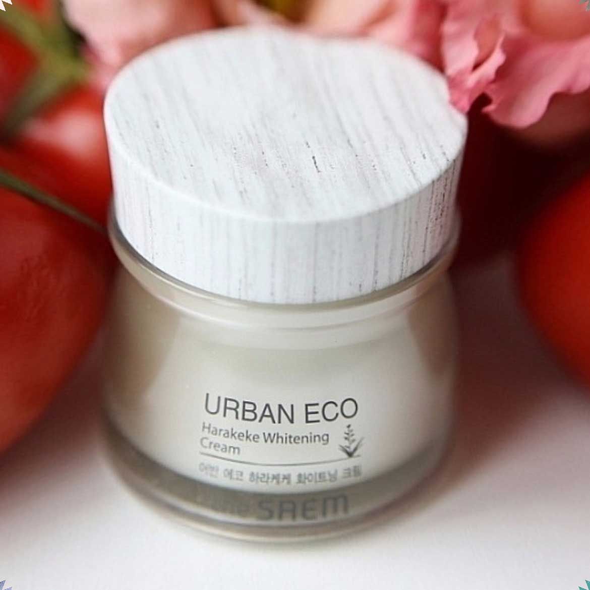 Kem dưỡng trắng da The Saem Urban Eco Harakeke Whitening Cream