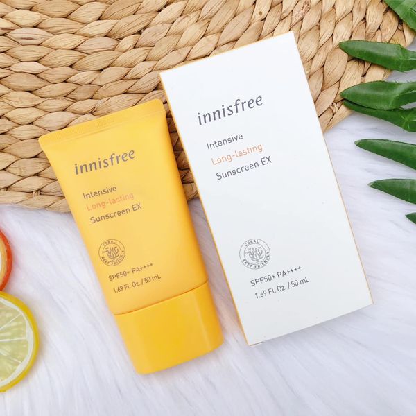  (Mẫu Mới 2022) Kem Chống Nắng Lâu Trôi INNISFREE Intensive Long Lasting Sunscreen EX SPF 50+ PA++++ (50 ml) 