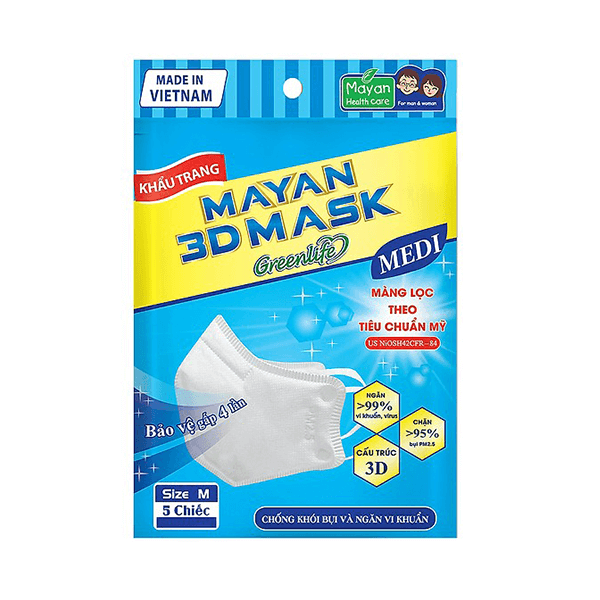 Khẩu Trang Mayan 3D Medi PM2.5