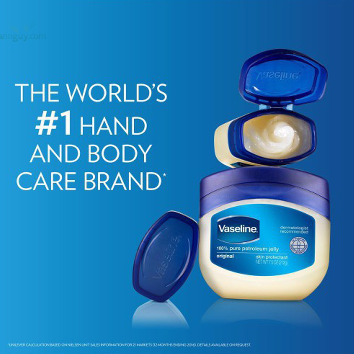  Sáp Vaseline hũ 100% Pure Petrolatum Original Healing Jelly Skin Protectantt (106gr) 