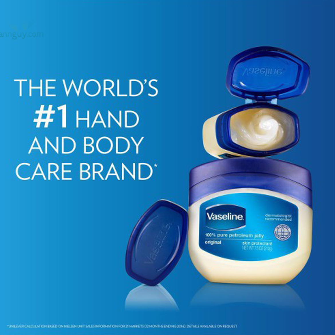 Sáp Vaseline hũ 100% Pure Petrolatum Original Healing Jelly Skin Protectantt (106gr)