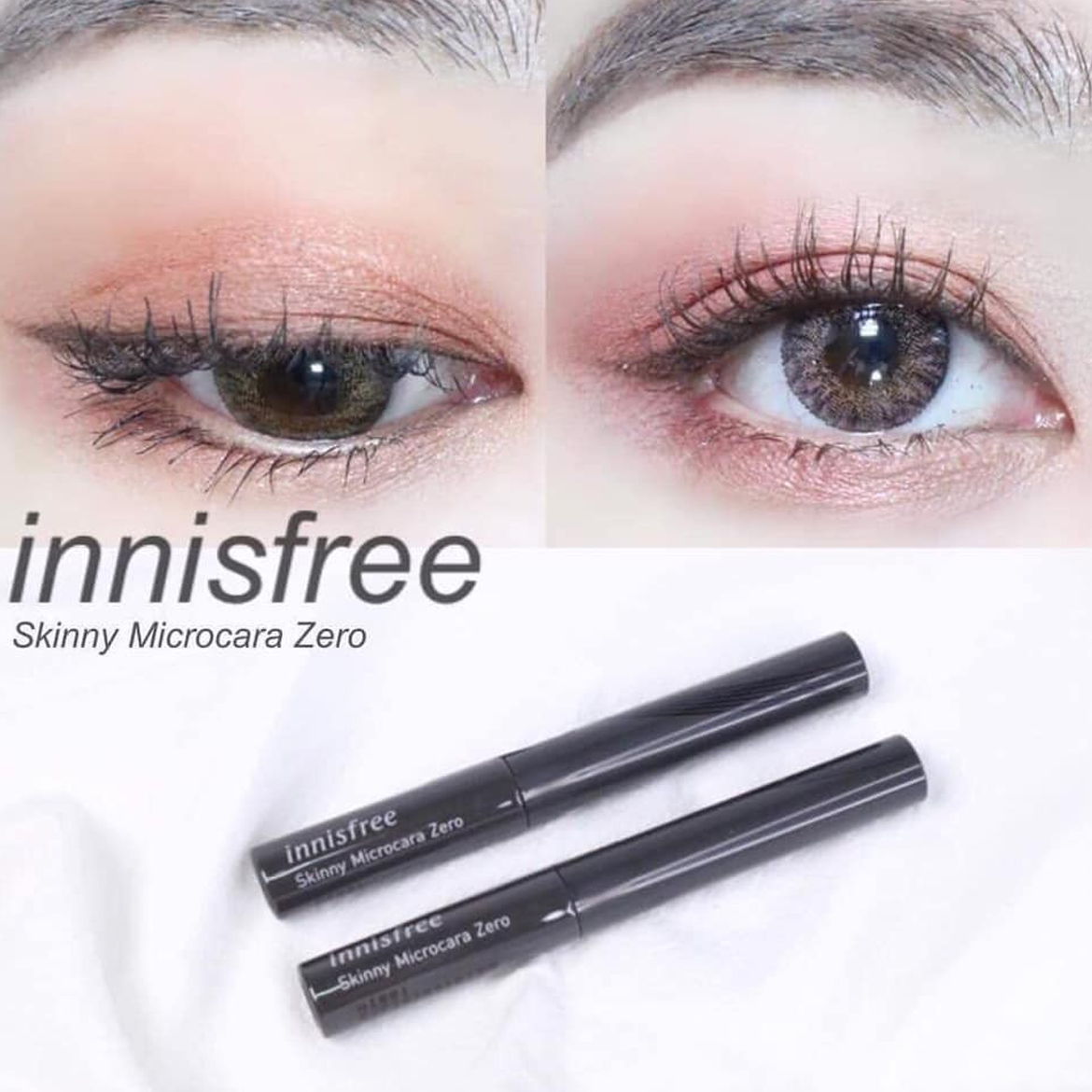Mascara Chải Mi Siêu Mảnh Chống Trôi Innisfree Skinny Microcara Zero