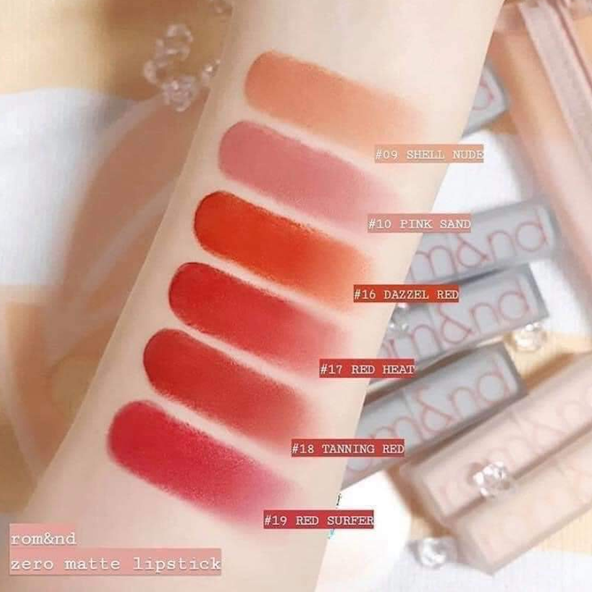  Son Thỏi Romand New Zero Matte Lipstick (màu 02) 