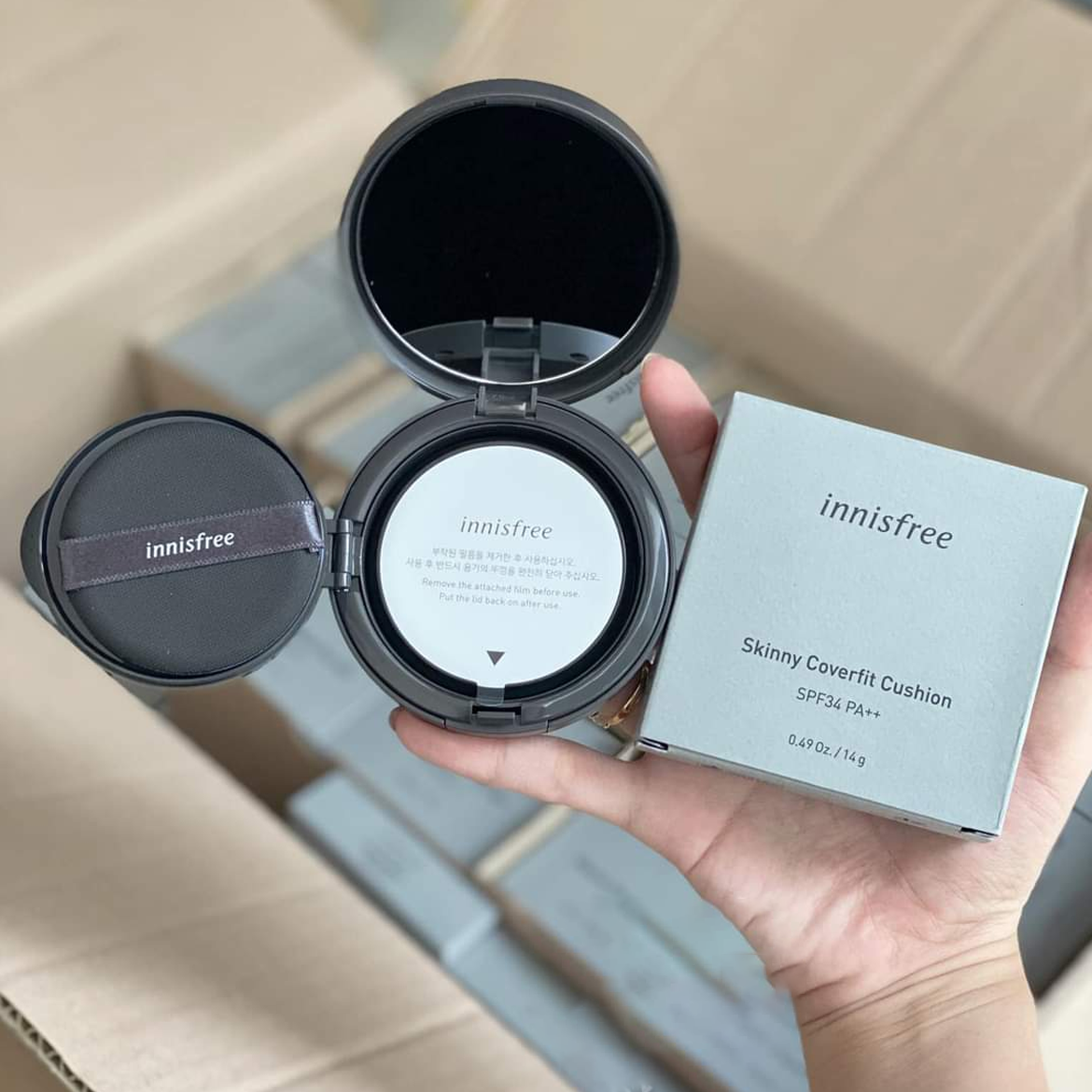 Phấn nước Innisfree Skinny Coverfit Cushion SPF34 PA++ - NO.21