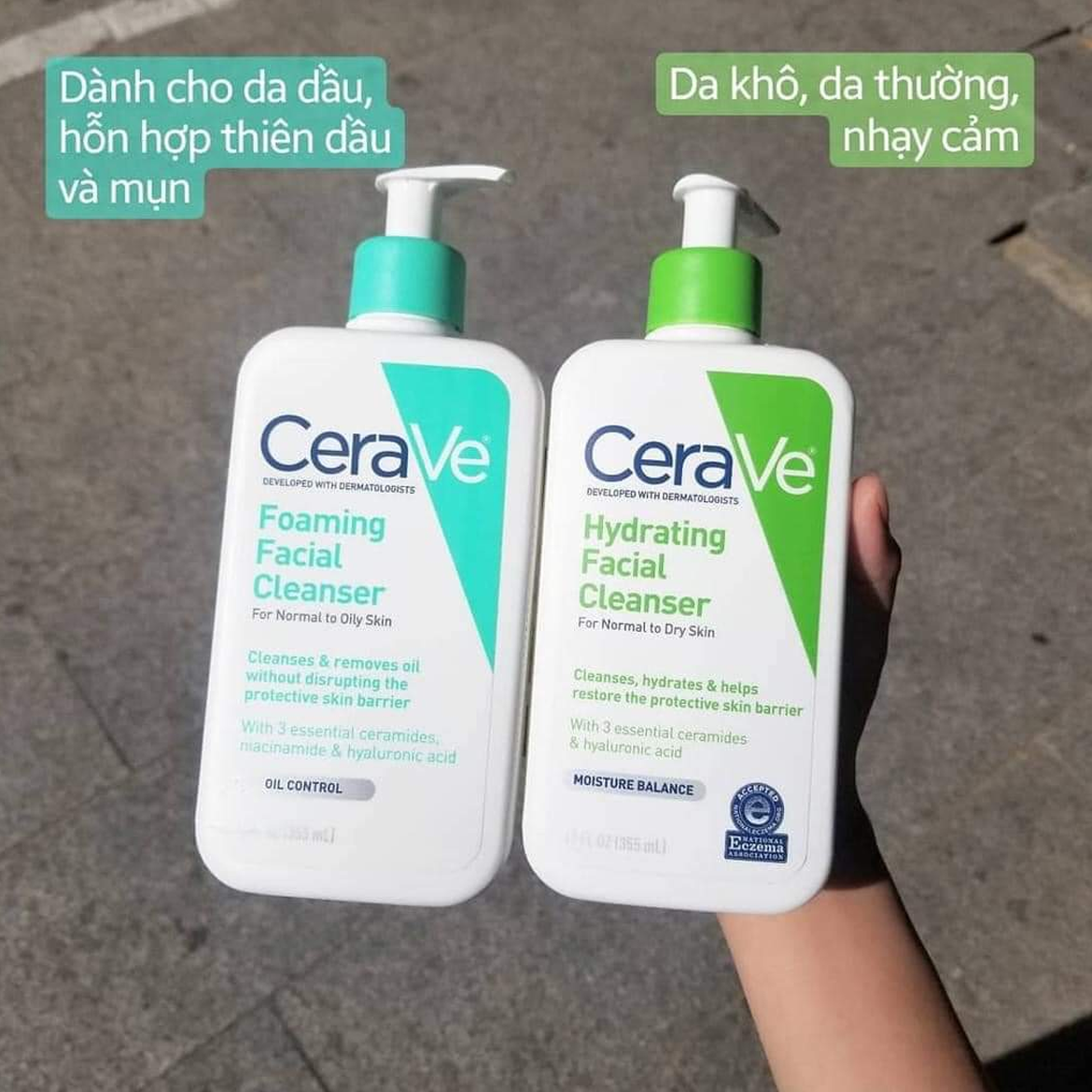  Sữa Rửa Mặt Dịu Nhẹ CeraVe Facial Cleanser 236ml/237ml - 3 Loại 