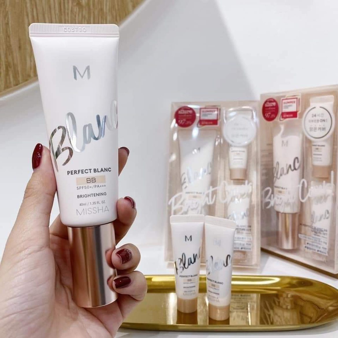 Special Set BB Cream Missha M Perfect Blanc Brightening SPF+/PA+++