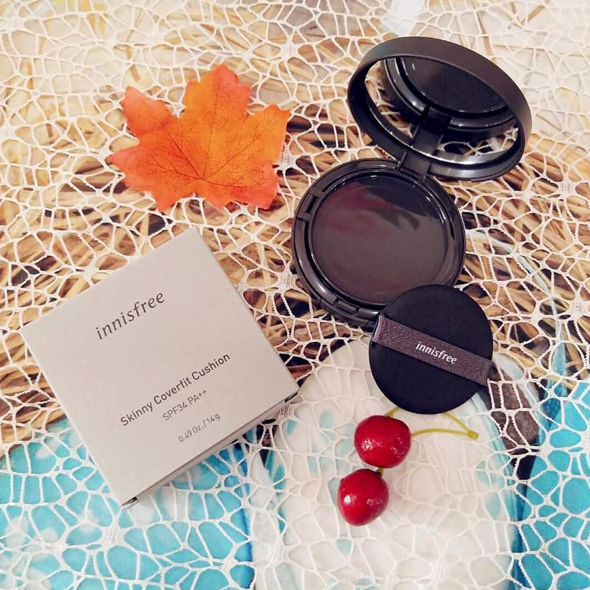Phấn nước Innisfree Skinny Coverfit Cushion SPF34 PA++ - NO.21