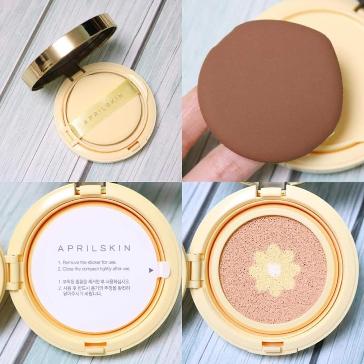 Phấn nước Aprilskin Real Calendula Ampoule Glow Cushion - No.23