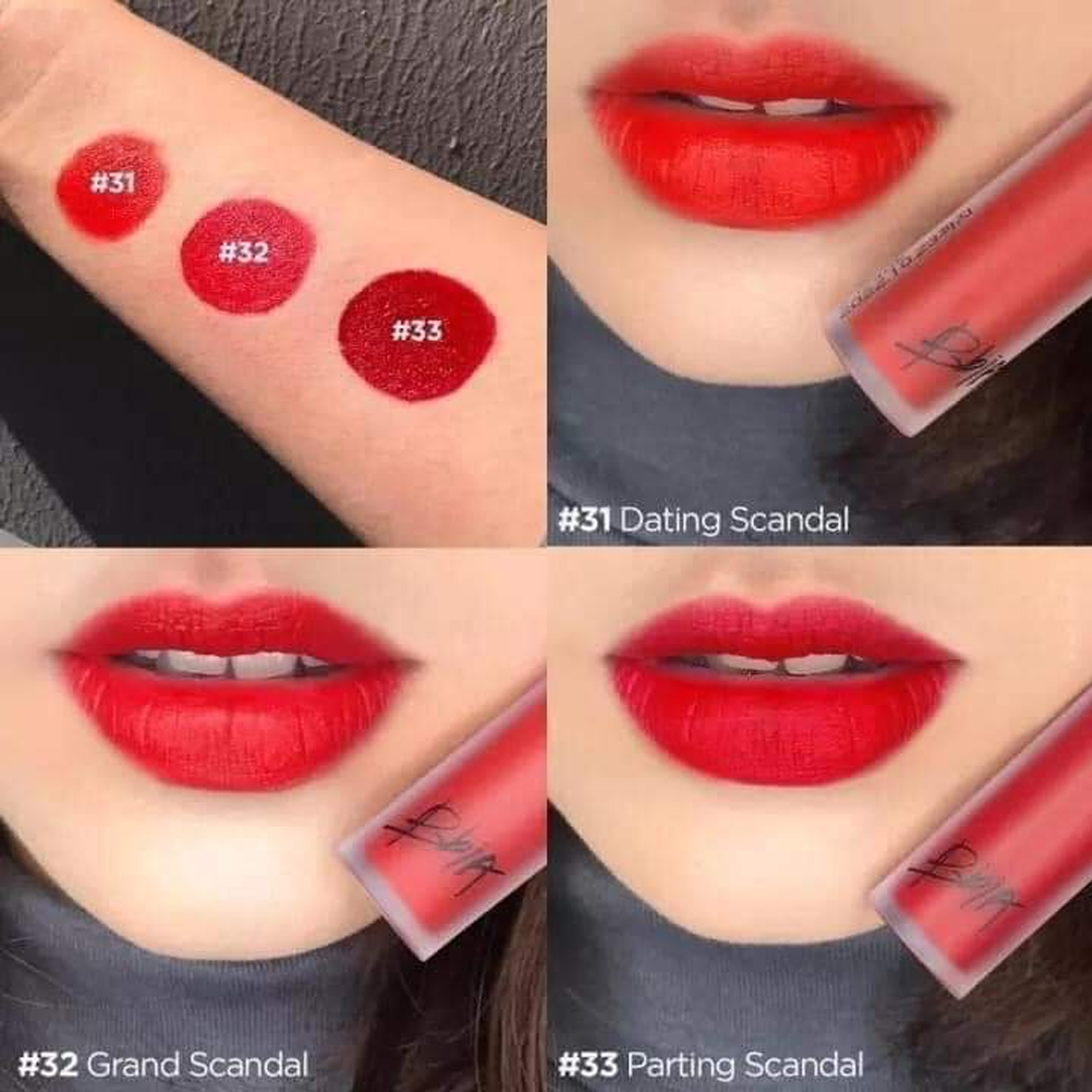 Son kem BBIA Last Velvet Lip Tint (màu 33 - Red Scandal)