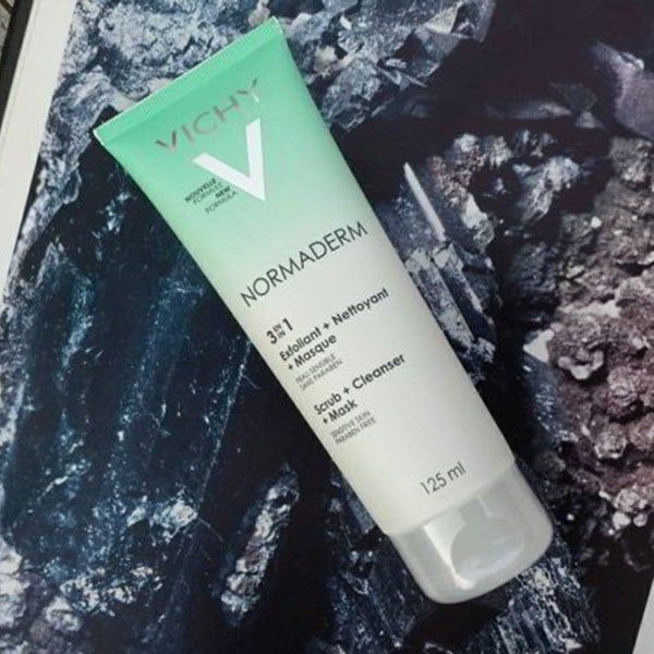 Tẩy tế bào chết ngừa mụn Vichy Normaderm 3 in 1 Scrub + Cleanser + Mask
