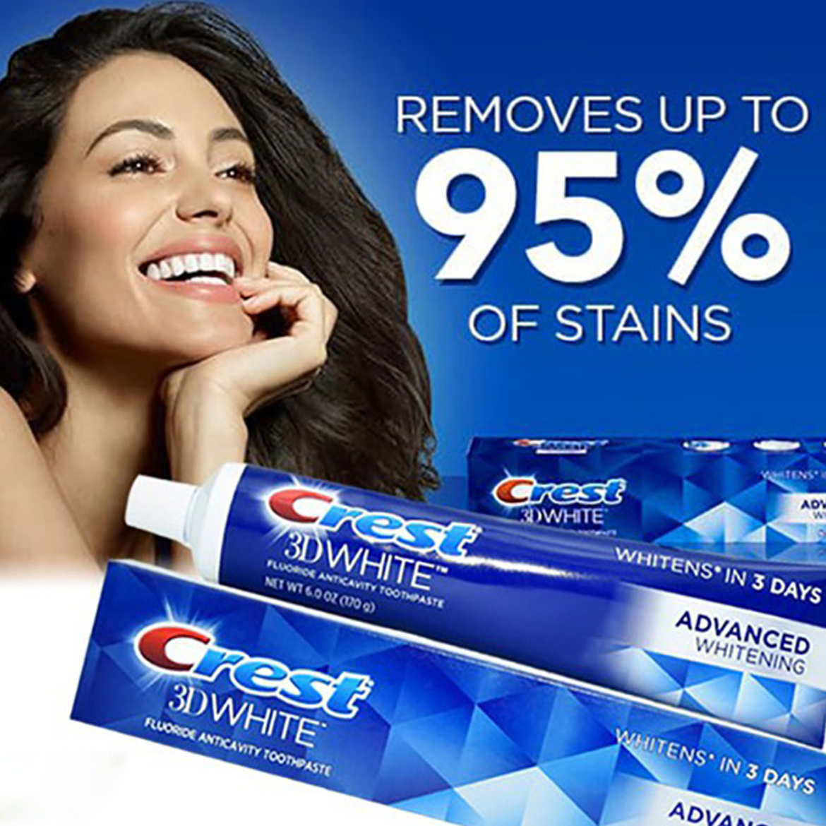 Kem Đánh Răng Crest 3D White Advanced Triple Whitening