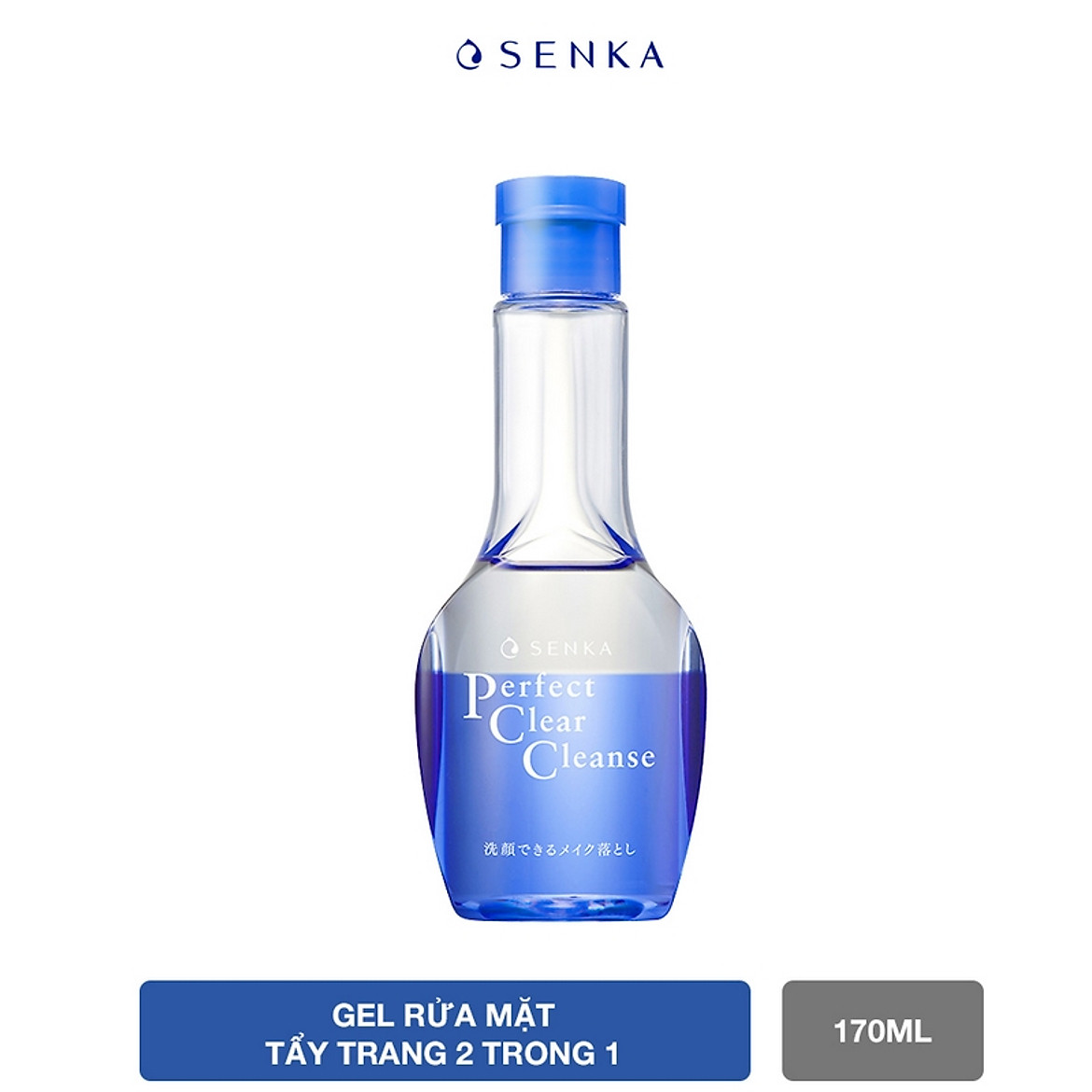 Gel Rửa Mặt Tẩy Trang Senka Perfect Clear Cleanse 2 Trong 1