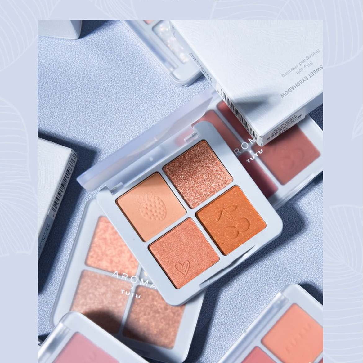 Bảng Phấn Mắt Nội Địa Trung AROMA SWEET EYESHADOW 4 Ô Màu