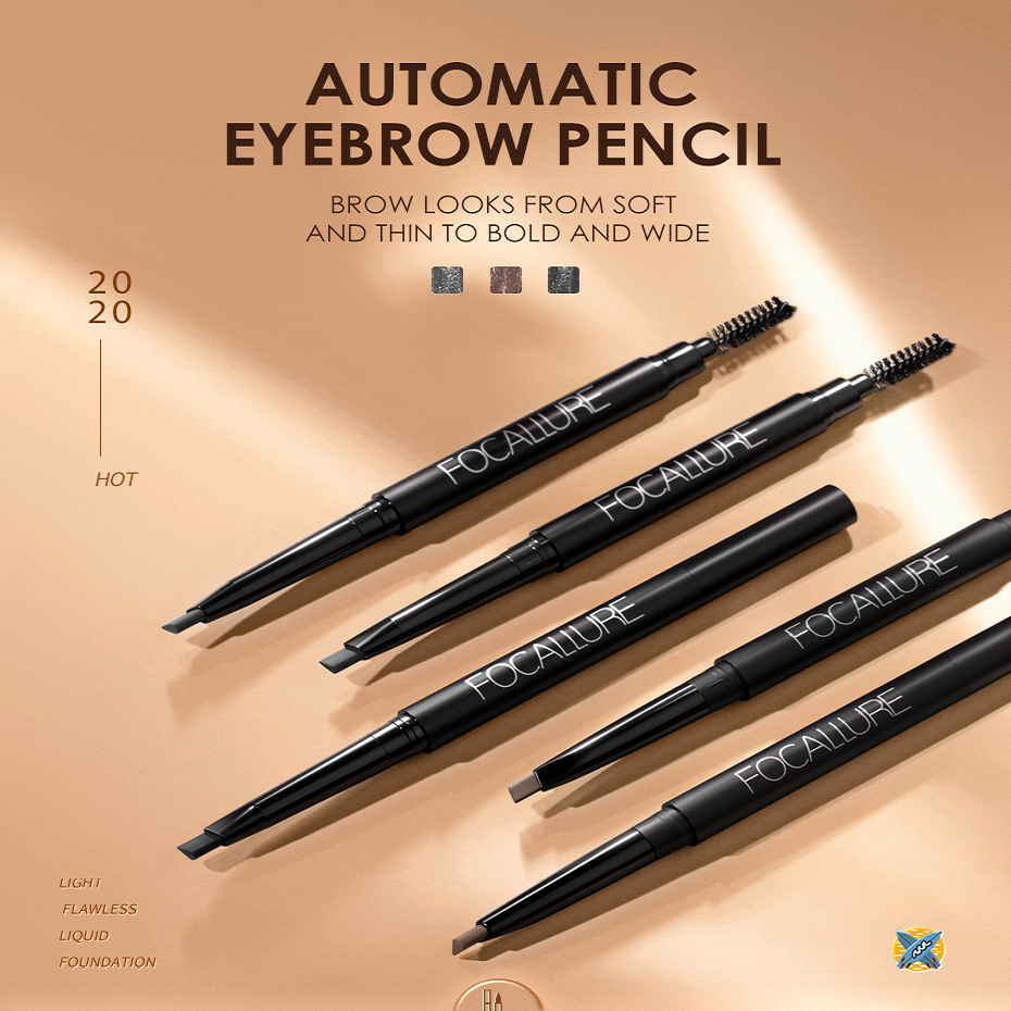  Chì Kẻ Mày 2 Đầu Chống Nước FOCALLURE Auto Brows Pen 