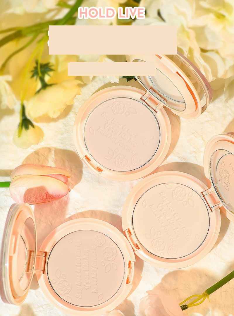  Phấn Nén Kiềm Dầu Hoa Hồng HOLD LIVE Hua Yang soft Mist Pressed Powder 