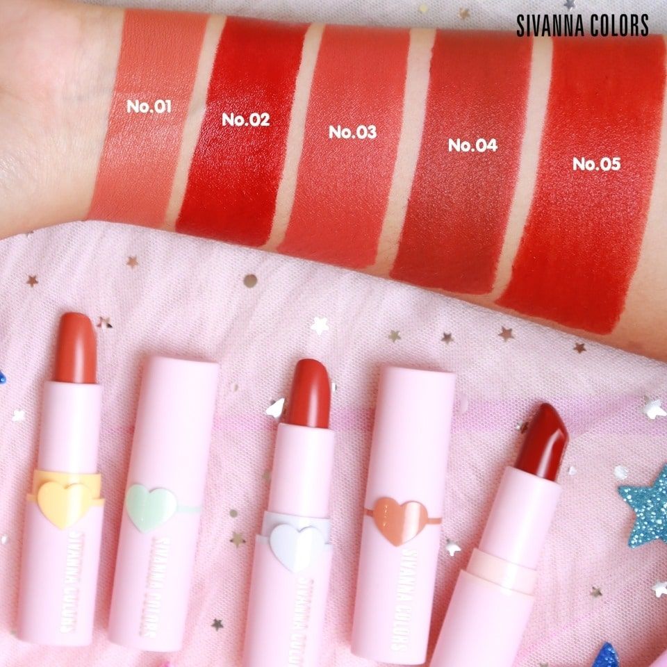 Set Son Sivanna Colors Colorful Unicorn Magic Lipstick Collection HF4025
