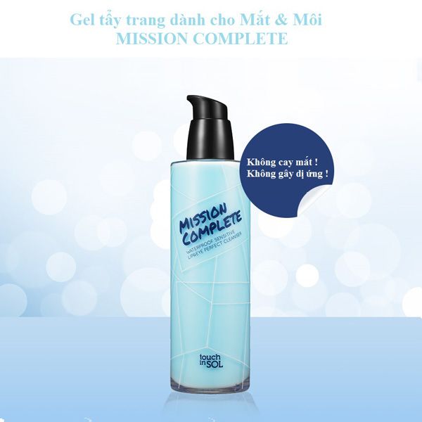 Gel Tẩy Trang Mắt Môi Không Trôi Touch In Sol Mission Complete (100ml)