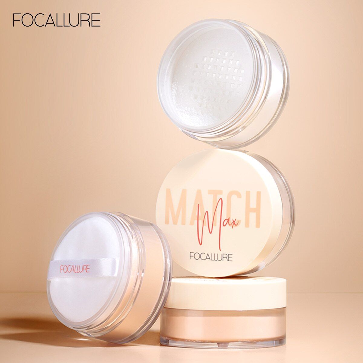 Phấn Phủ Bột Kiềm Dầu 2 Cách Dùng FOCALLURE Match Max Baking & Setting Matte Loose Powder | FA-154