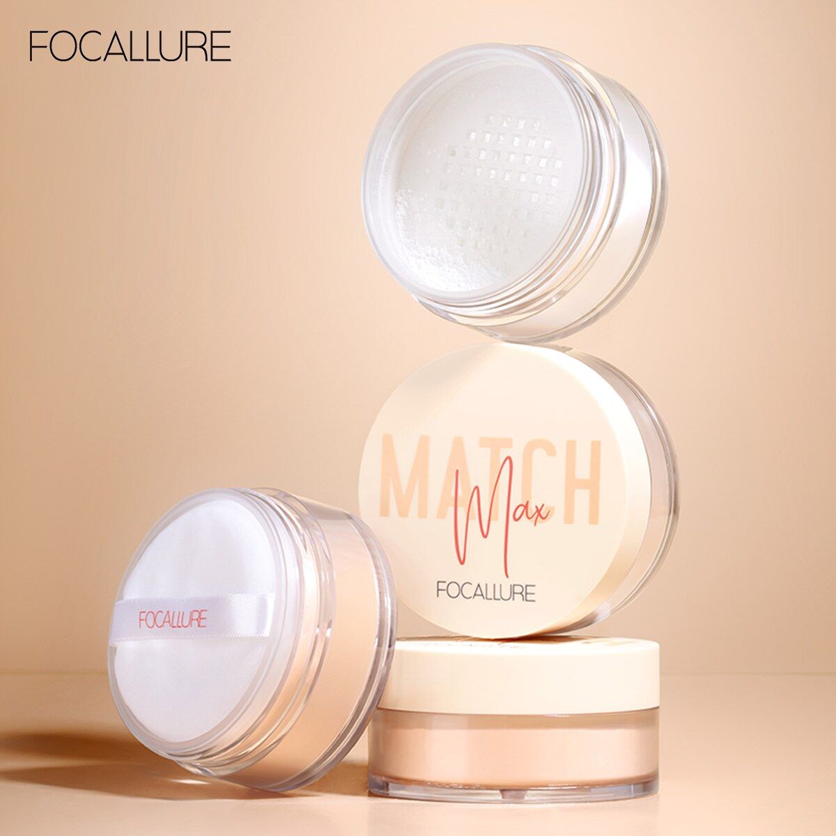  Phấn Phủ Bột Kiềm Dầu 2 Cách Dùng FOCALLURE Match Max Baking & Setting Matte Loose Powder | FA-154 