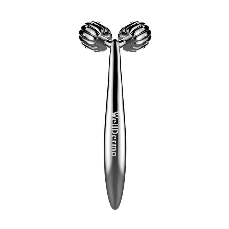 Thanh Lăn Massage, Nâng Cơ Mặt Wellderma Face Lifting Dark Silver Roller